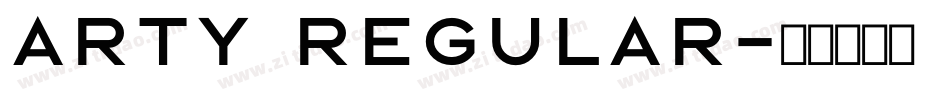 Arty Regular字体转换